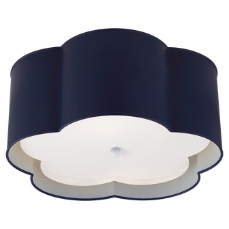 Bryce Medium Flush Mount (279|KS 4117NVY/WHT-FA)