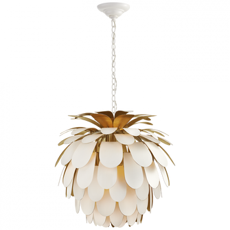 Cynara Medium Chandelier (279|CHC 5165WHT/G)