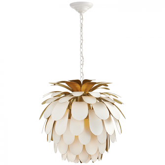 Cynara Medium Chandelier (279|CHC 5165WHT/G)
