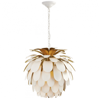 Cynara Medium Chandelier (279|CHC 5165WHT/G)