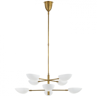 Graphic Large Two-Tier Chandelier (279|ARN 5501HAB-WHT)