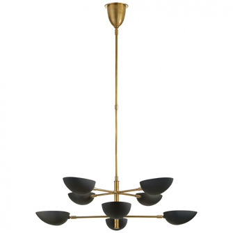 Graphic Large Two-Tier Chandelier (279|ARN 5501HAB-BLK)