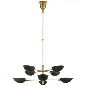 Graphic Large Two-Tier Chandelier (279|ARN 5501HAB-BLK)