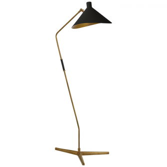 Mayotte Large Offset Floor Lamp (279|ARN 1013HAB-BLK)