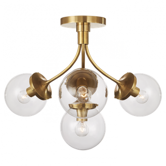 Prescott Medium Semi-Flush Mount (279|KS 4407SB-CG)