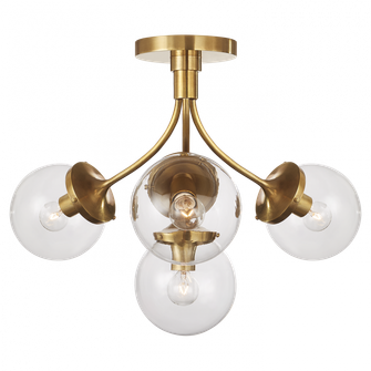 Prescott Medium Semi-Flush Mount (279|KS 4407SB-CG)