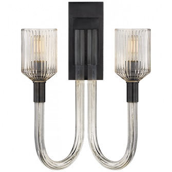 Reverie Double Sconce (279|KW 2404CRB/BZ)