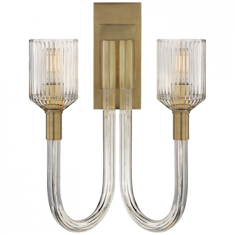 Reverie Double Sconce (279|KW 2404CRB/AB)