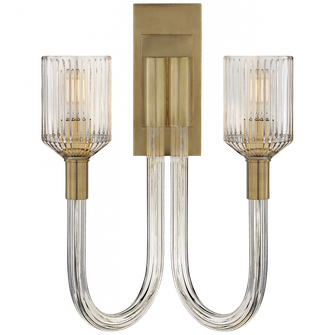 Reverie Double Sconce (279|KW 2404CRB/AB)
