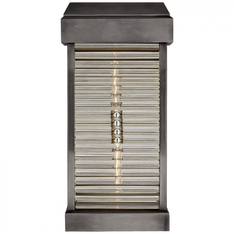Dunmore Large Curved Glass Louver Sconce (279|CHO 2019BZ-CG)