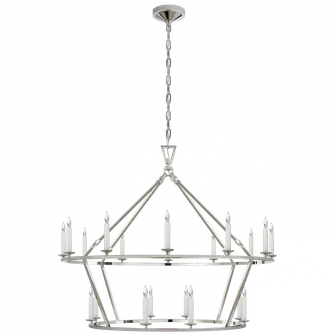 Darlana Large Two-Tiered Ring Chandelier (279|CHC 5179PN)