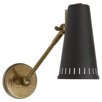 Antonio Adjustable One Arm Wall Lamp (279|TOB 2065HAB-BLK)