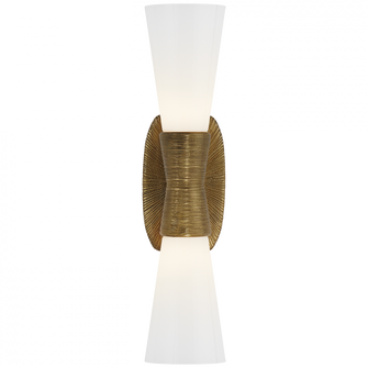 Utopia Small Double Bath Sconce (279|KW 2047G-WG)