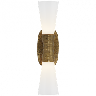 Utopia Small Double Bath Sconce (279|KW 2047G-WG)