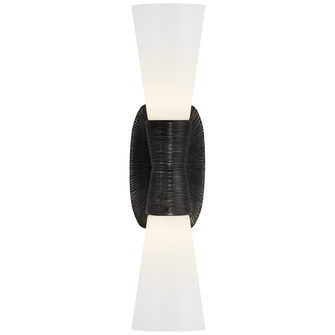 Utopia Small Double Bath Sconce (279|KW 2047AI-WG)