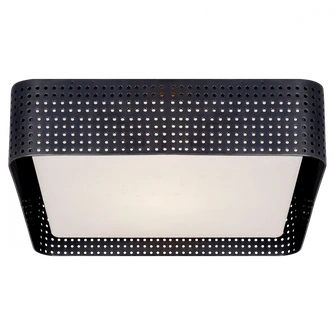 Precision Large Square Flush Mount (279|KW 4061BZ-CDG)