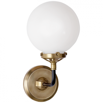 Bistro Single Light Sconce (279|S 2024HAB/BLK-WG)