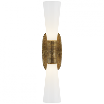 Utopia Large Double Bath Sconce (279|KW 2048G-WG)