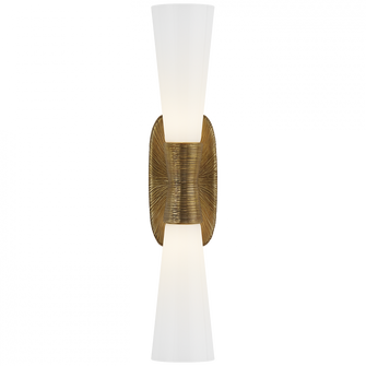 Utopia Large Double Bath Sconce (279|KW 2048G-WG)