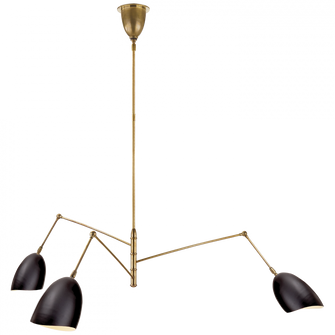 Sommerard Large Triple Arm Chandelier (279|ARN 5009HAB-BLK)