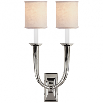 French Deco Horn Double Sconce (279|S 2021PN-L)
