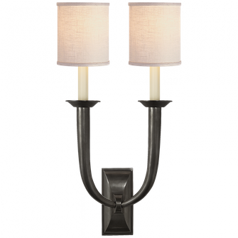 French Deco Horn Double Sconce (279|S 2021BZ-L)