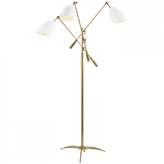 Sommerard Triple Arm Floor Lamp (279|ARN 1009HAB-WHT)