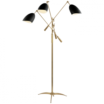 Sommerard Triple Arm Floor Lamp (279|ARN 1009HAB-BLK)