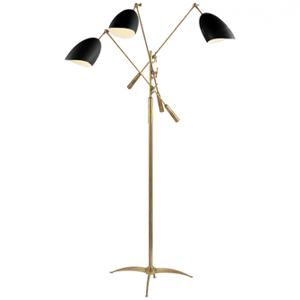 Sommerard Triple Arm Floor Lamp (279|ARN 1009HAB-BLK)