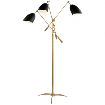 Sommerard Triple Arm Floor Lamp (279|ARN 1009HAB-BLK)