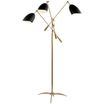 Sommerard Triple Arm Floor Lamp (279|ARN 1009HAB-BLK)