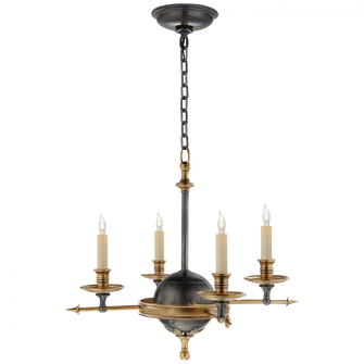 Leaf and Arrow Small Chandelier (279|CHC 1448BZ/AB)