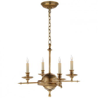 Leaf and Arrow Small Chandelier (279|CHC 1448AB)