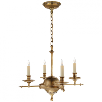 Leaf and Arrow Small Chandelier (279|CHC 1448AB)