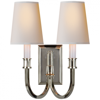 Modern Library Double Sconce (279|TOB 2328PN-NP)