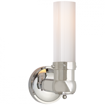 Graydon Single Bath Light in Polished Nickel with White Glass (279|TOB 2187PN-WG)