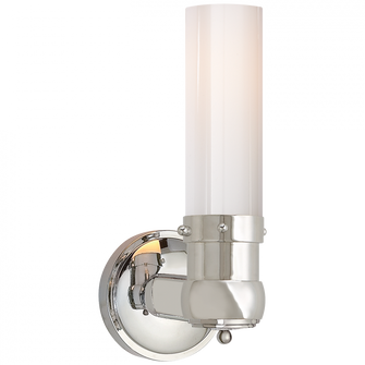 Graydon Single Bath Light in Polished Nickel with White Glass (279|TOB 2187PN-WG)