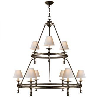 Classic Two-Tier Ring Chandelier (279|SL 5813BZ-NP)