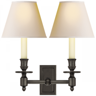 French Double Library Sconce (279|S 2212BZ-NP)