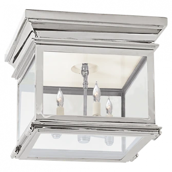 Club Small Square Flush Mount (279|CHC 4128PN-CG)