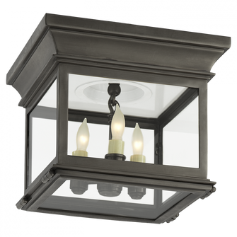 Club Small Square Flush Mount (279|CHC 4128BZ-CG)