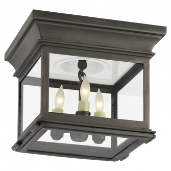 Club Small Square Flush Mount (279|CHC 4128BZ-CG)