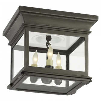 Club Small Square Flush Mount (279|CHC 4128BZ-CG)