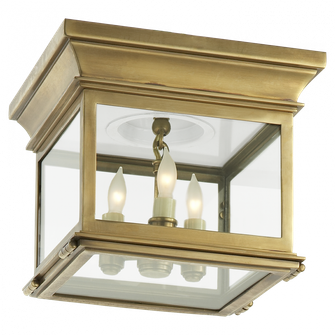 Club Small Square Flush Mount (279|CHC 4128AB-CG)