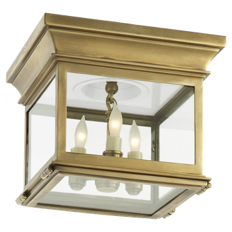 Club Small Square Flush Mount (279|CHC 4128AB-CG)
