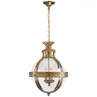 Crown Top Banded Globe Lantern (279|CHC 2111AB-CG)