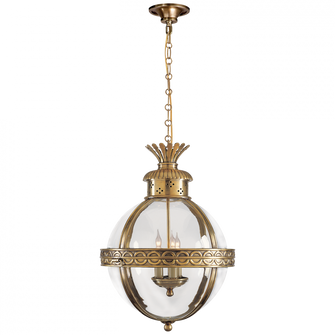 Crown Top Banded Globe Lantern (279|CHC 2111AB-CG)