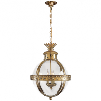 Crown Top Banded Globe Lantern (279|CHC 2111AB-CG)