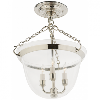 Country Semi-Flush Bell Jar Lantern (279|CHC 2109PN)
