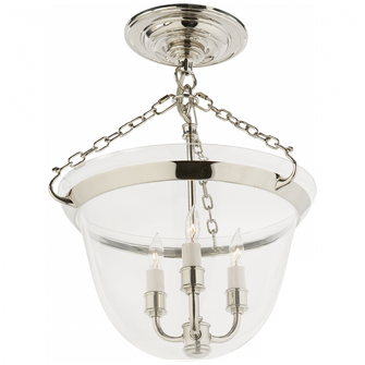 Country Semi-Flush Bell Jar Lantern (279|CHC 2109PN)